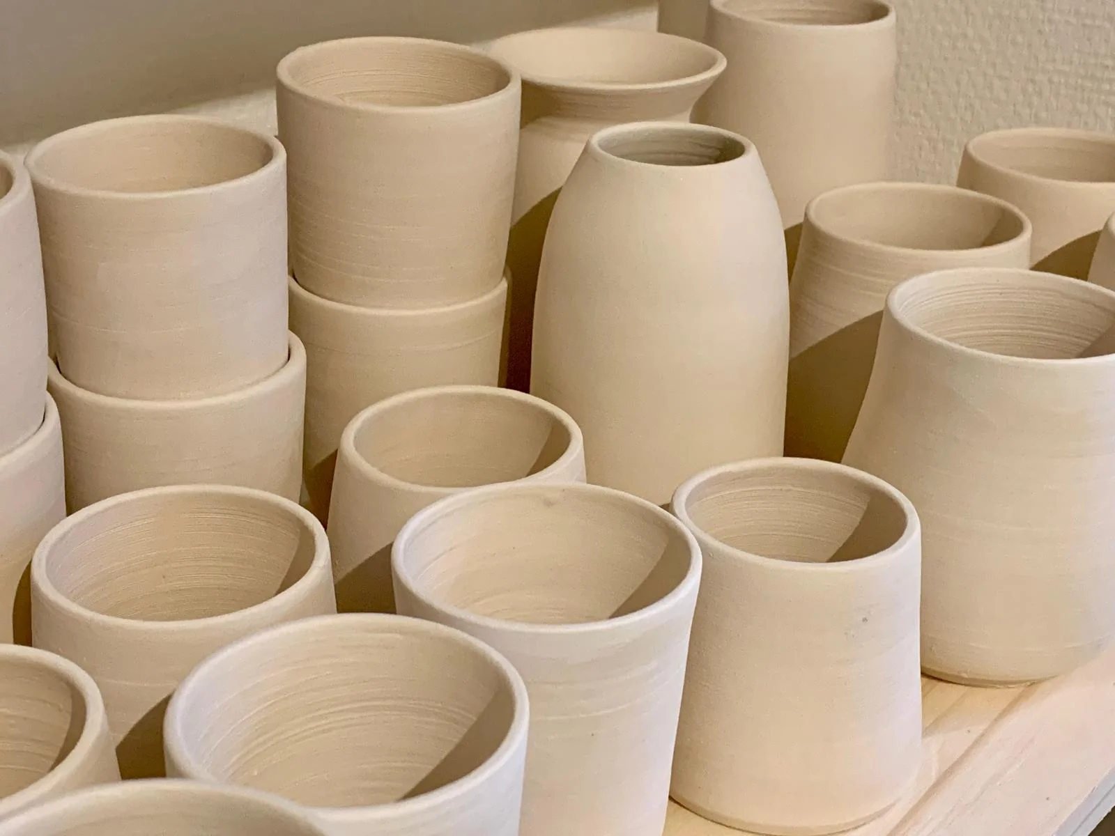 Collection de vases en céramique artisanale